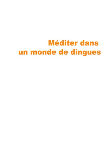 Méditer dans un monde de dingues - Pratiquer et approfondir la pleine conscience